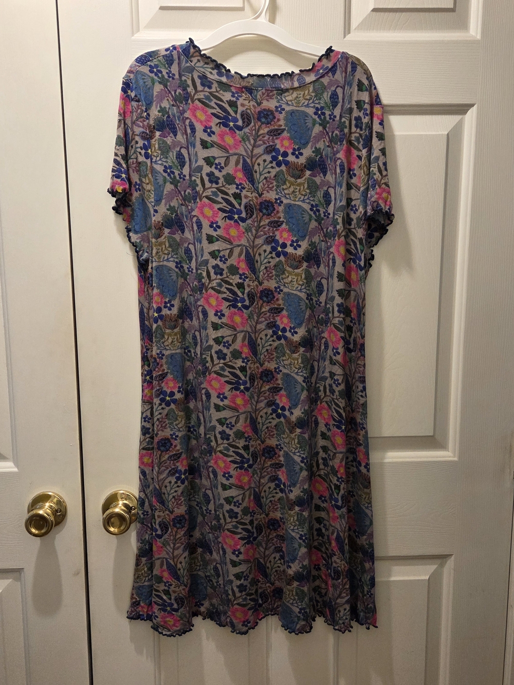 NATURAL LIFE Floral Midi Dress - Blue, Pink, Green